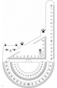 Линейка "3 в 1. Кот" (56312)