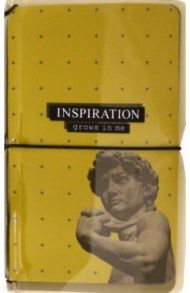 Записная книжка 32 листа, 10,8*17,5 см, Inspiration,пластиковая обложка (N2341)