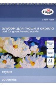 Альбом для гуаши и акрила (30 листов, А5), "Студия" (50A01S730W)