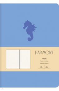 Тетрадь Harmony.Голубой, А4-, 80 листов, клетка, интегральная обложка