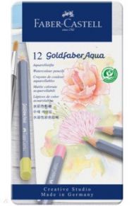 Карандаши акварельные Goldfaber Aqua, 12 цветов пастельных