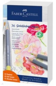 Карандаши акварельные Goldfaber Aqua, 36 цветов