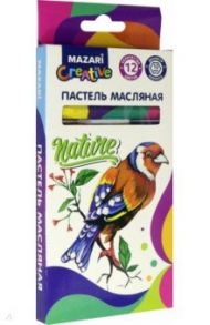 Пастель масляная NATURE, 12 цветов