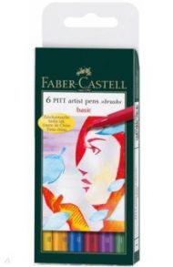 Набор капиллярных ручек Pitt Artist Pen Brush, 6 штук