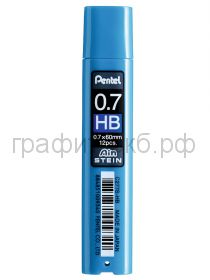 Грифели 0.7мм HB Pentel 12шт.Ain Stein C277S-HB