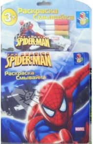 Раскраска-смывайка "Spider-Man" 6 фломастеров (Т54753)