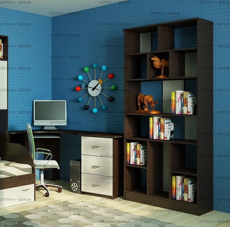 Стеллаж Фанки Кидз 13/61 СВ (90х33/36х200)