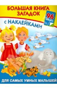 Большая книга загадок с наклейками для самых умных малышей / Дмитриева Валентина Геннадьевна