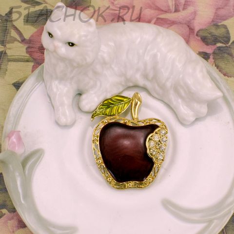 Брошь "Спелое яблочко" (США)