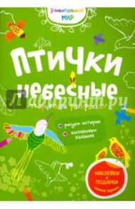 Птички небесные. Творческая раскраска с наклейками