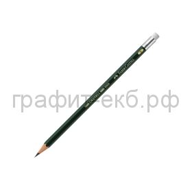 Карандаш ч/г Faber-Castell CASTELL-9000 B с ластиком 119201