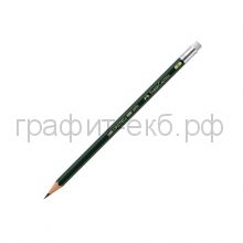 Карандаш ч/г Faber-Castell CASTELL-9000 B с ластиком 119201