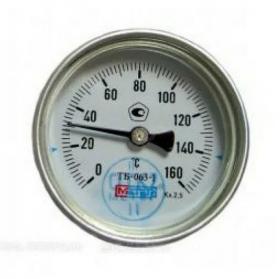 термометр ТБ-100 D100 с задн. подкл. 1/2" 0-120*