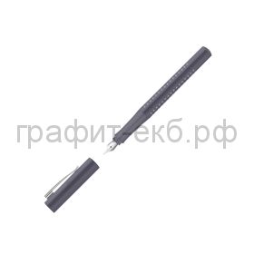 Ручка перьевая Faber-Castell Grip 2010 F бархатный серый 140830