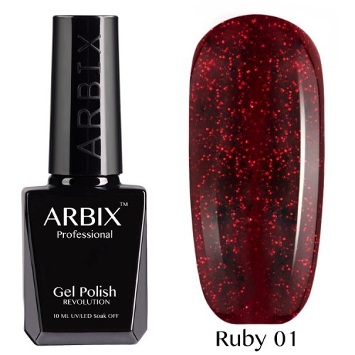 Гель лак  ARBIX  Ruby  Сомберерро №001