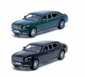 Коллекционная модель металлическая лимузин Bentley Mulsanne Grand 1:24 свет, звук M929F