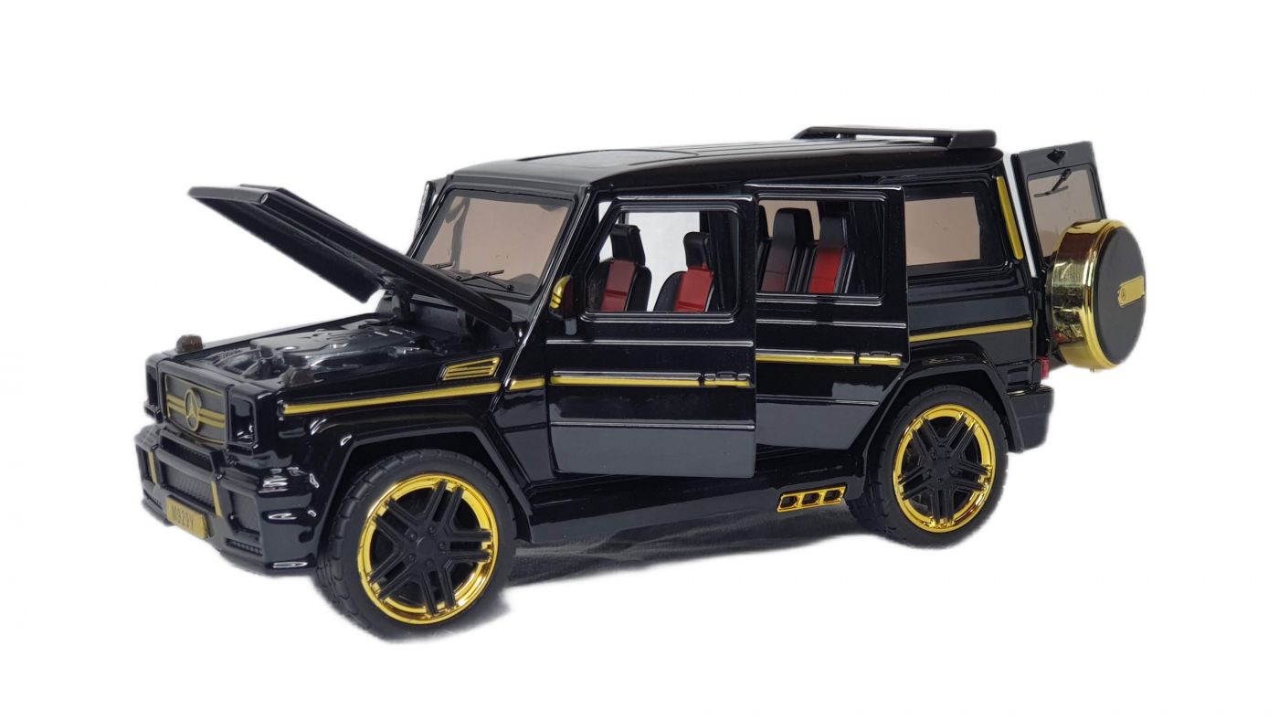 Коллекционная металлическая машинка Mercedes-Benz G65 AMG Гелик 1:24 свет, звук M929Y