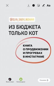 Из бюджета только кот. Книга о продвижении и прогревах в инстаграме - Сабылинская Оля