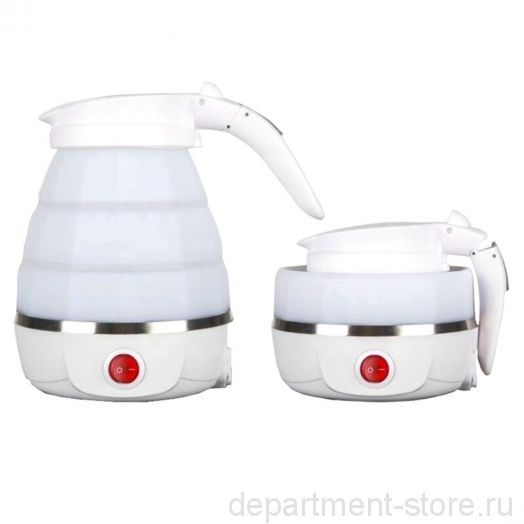 Складной дорожный электрический чайник Collapsible Silicone, 600 мл