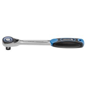 HT1R308 Трещотка прямая с кнопкой 3/8", 72 зубца HOEGERT