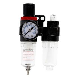HT4R874 Фильтр-регулятор с манометром и лубрикатор пневматический 1/4", 25см³/15см³, 9 бар/135 PSI HOEGERT