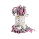 Пряжа PUFFY COLOR Alize цвет 6070