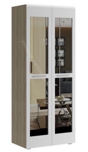 Шкаф для одежды два зеркала ИН-103 "Инесса NEW"