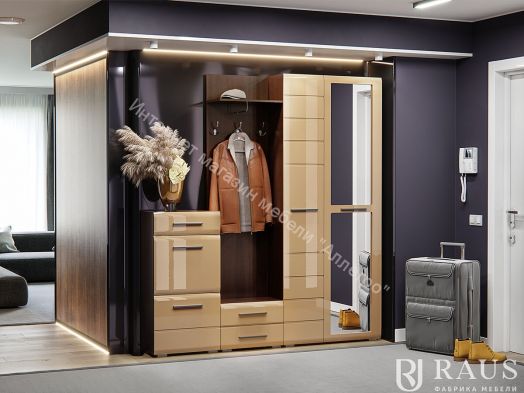 Шкаф для одежды с зеркалом ИН-107 "Инесса NEW"