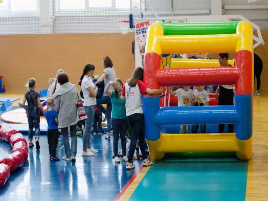 Надувной герметичный аттракцион "Беличье колесо"