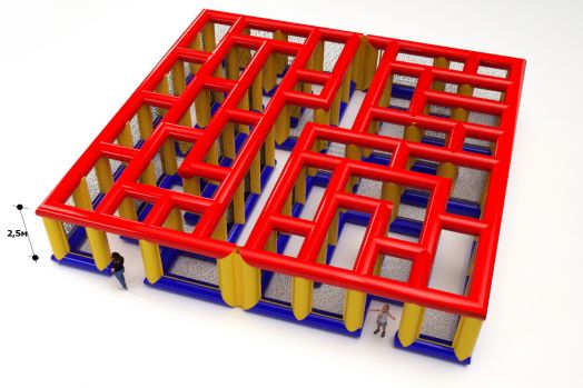 Надувной лабиринт