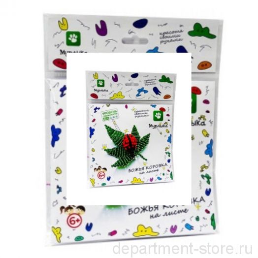 Набор для бисероплетения (Божья коровка на листе)