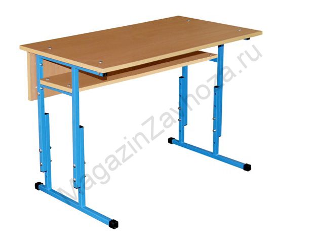 Парта Детская 1 Местная (Регулируемая) с полкой