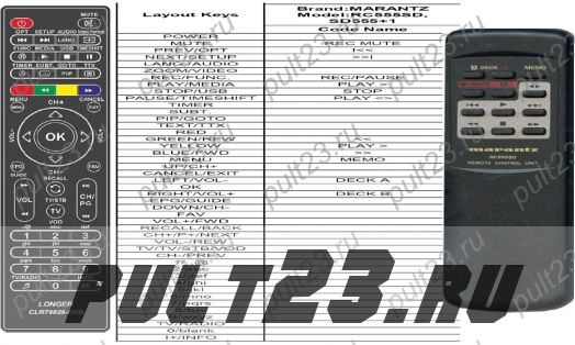 MARANTZ RC555SD, SD555