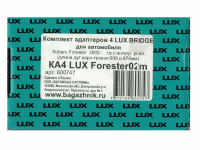 Багажник на крышу Subaru Forester SG 2002-2007, Lux Bridge, крыловидные дуги (серебристый цвет)