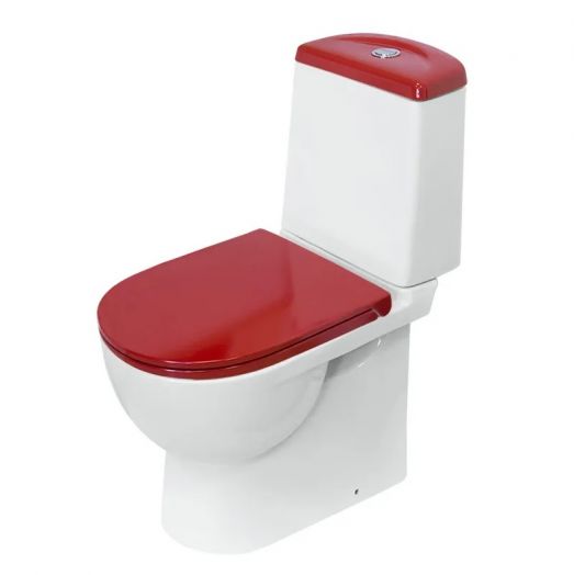Унитаз-компакт Sanita Luxe "Best Color Red" SL DM soft с сиденьем микролифт цв. красный