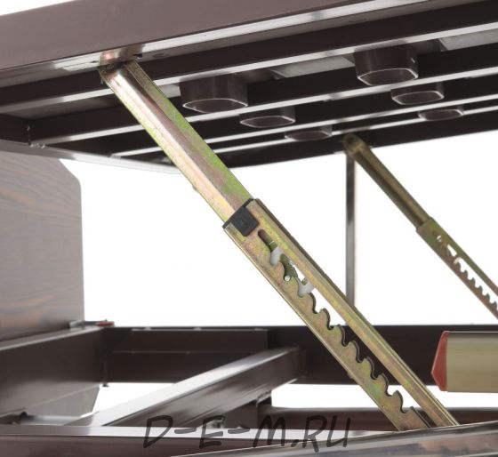 Кровать механическая Med-Mos Е-8 (MM-2024Н-02) (2 функции) ЛДСП с полкой и обеденным столиком