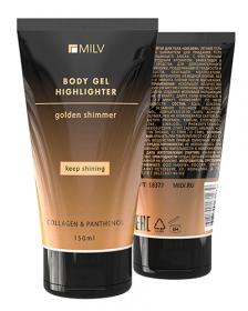 Гель Milv 18377 Хайлайтер для тела "GOLDEN SHIMMER" 150 мл