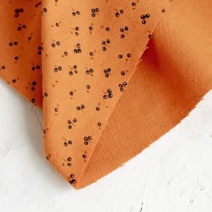 Хлопок теплый Ягодки на морковном 50х37 см.