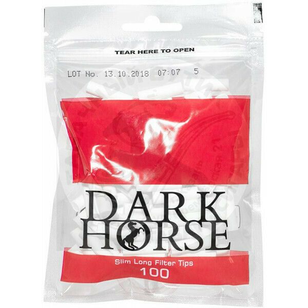 Фильтры для самокруток DarkHorse Regular (8 мм) - 100 шт