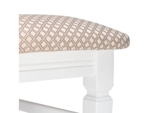 Стул Leset Монтана Белый 9003/жаккард Антина ваниль Ж4.07