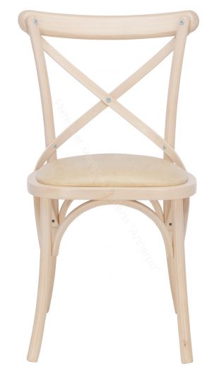 Стул Leset Грид мягкий Белёный дуб/кожзам Ваниль