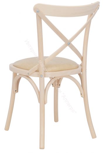 Стул Leset Грид мягкий Белёный дуб/кожзам Ваниль