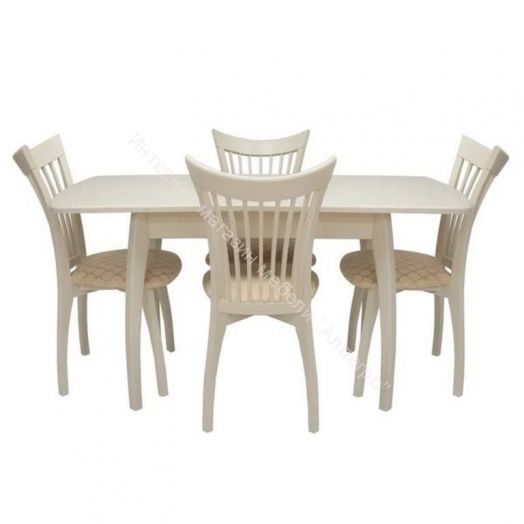 Стол раздвижной Leset Шервуд 1Р Слоновая кость 1013