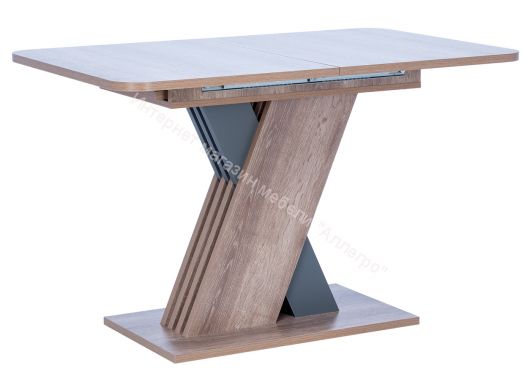 Стол раздвижной Leset Гросс Дуб сакраменто/Антрацит