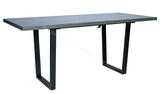 Стол раздвижной Leset Ларс 2Р металл Черный/Бетон