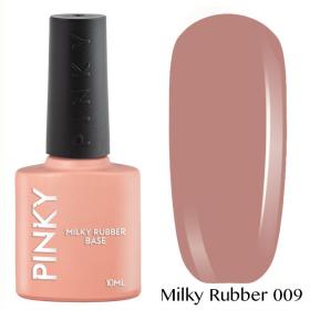 Каучуковая база PINKY Milky Rubber Base 009 10мл. (лилово-бежевый натуральный)