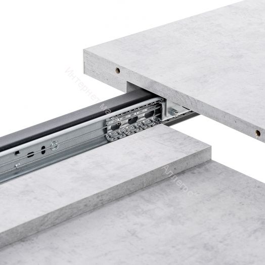 Стол раздвижной Leset Шенон 2Р металл Черный/Бетон