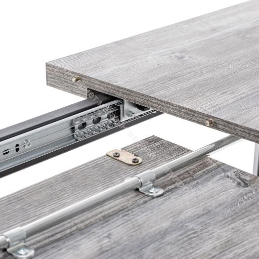 Стол раздвижной Leset Шенон 2Р металл Черный/Сосна Пасадена