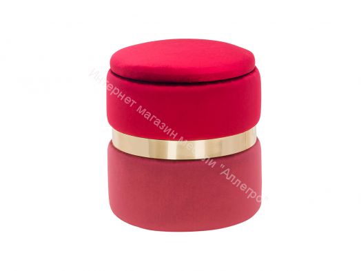 Пуф Leset Голди YD-13B/19B велюр красный/бордовый