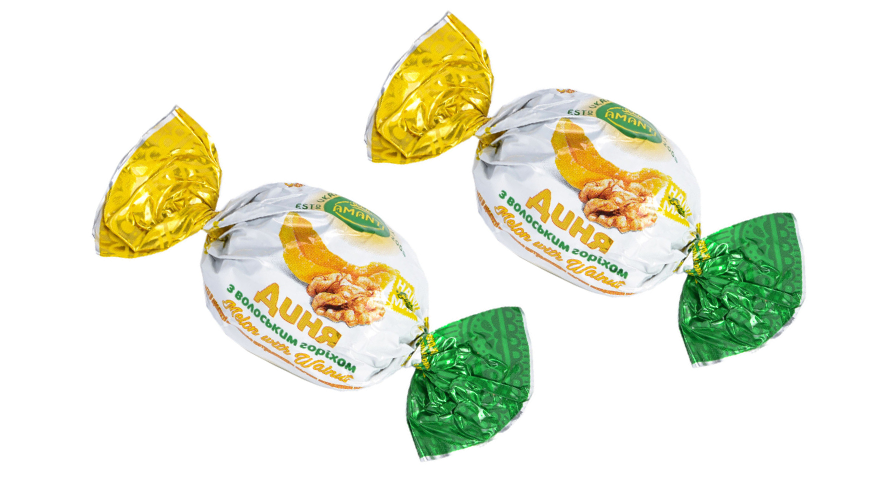 Конфеты " Дыня с грецким орехом"